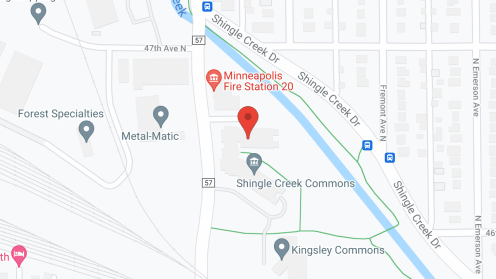 Map of the neighborhood around Shingle Creek Commons