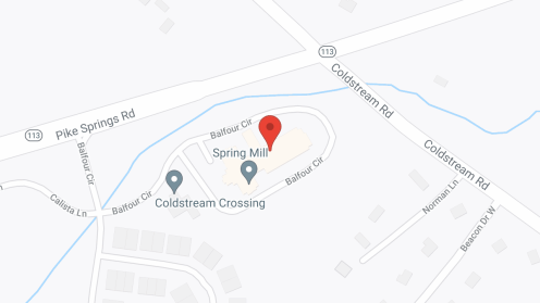 Map of the neighborhood around Spring Mill Senior Living