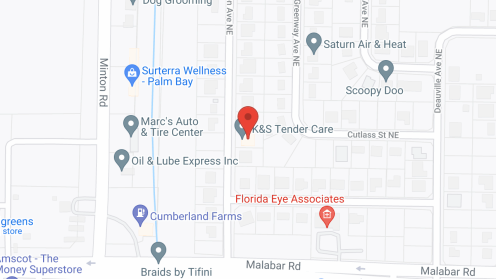 Map of the neighborhood around K and S Tender Care LLC