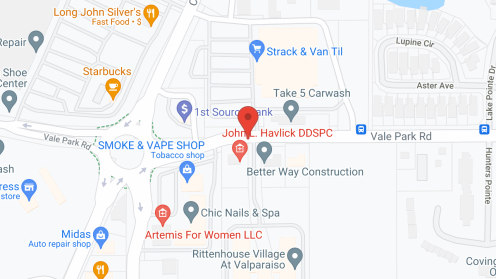 Map of the neighborhood around Aviva Valparaiso