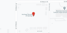 Heritage Woods of Sterling in google map