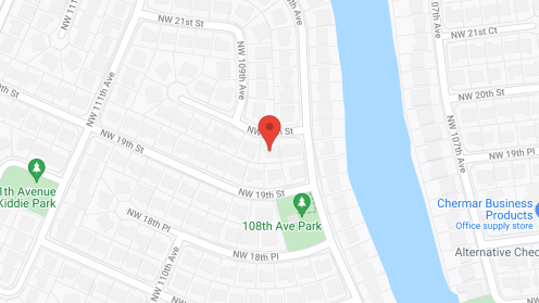 Map of the neighborhood around Angel House