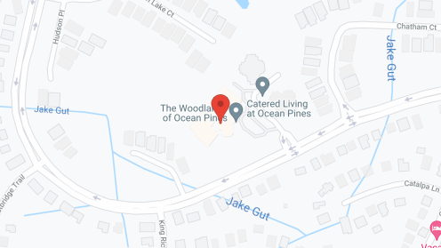 Map of the neighborhood around Catered Living at Ocean Pines