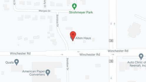Map of the neighborhood around Alten Haus