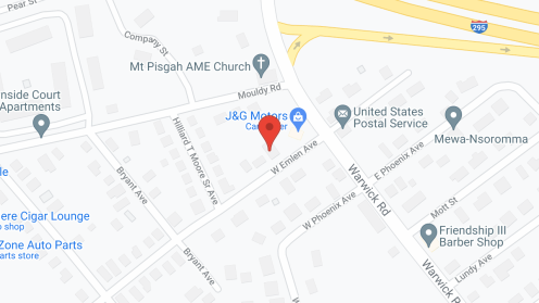Map of the neighborhood around The Fisher House