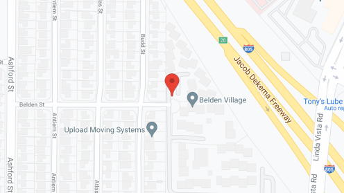 Map of the neighborhood around Village North