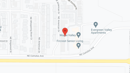 Map of the neighborhood around Fircrest Senior Living