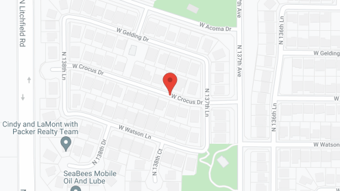 Map of the neighborhood around Crystal Rose