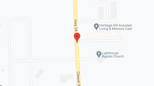 Map of the neighborhood around Heritage Hill Assisted Living and Memory Care