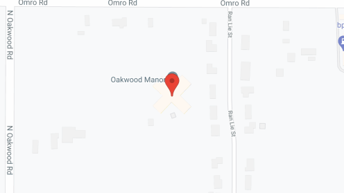Map of the neighborhood around Oakwood Manor