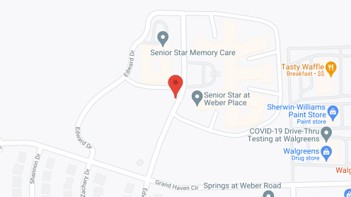 Map of the neighborhood around StoryPoint Romeoville