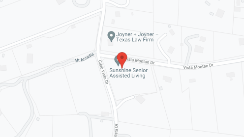 Map of the neighborhood around Sunshine