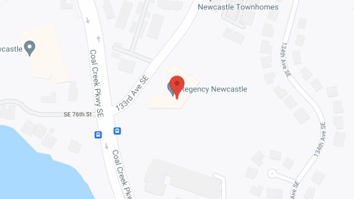 Map of the neighborhood around Regency Newcastle