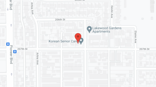 Map of the neighborhood around Korean Senior Care