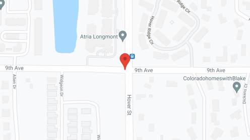 Map of the neighborhood around Atria Longmont