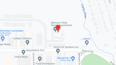 Map of the neighborhood around Belmont Villas