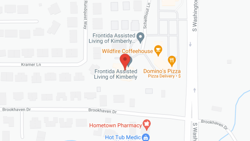 Map of the neighborhood around Frontida of Kimberly