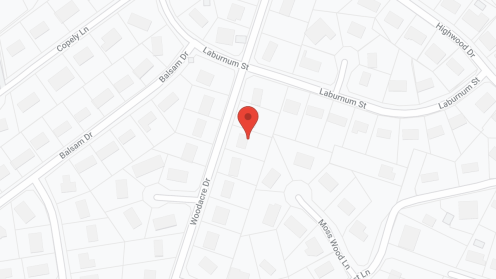 Map of the neighborhood around Avalon House on Woodacre Drive