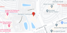 Sunrise of Jacksonville in google map