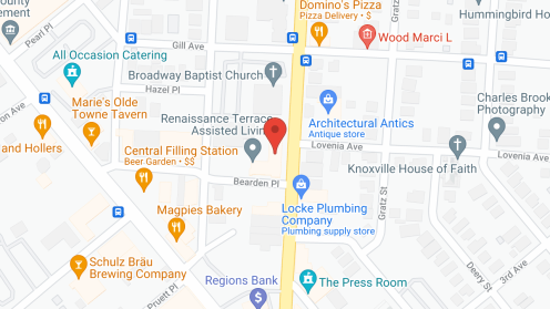 Map of the neighborhood around Renaissance Terrace