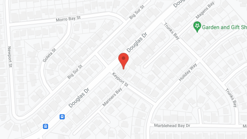 Map of the neighborhood around Blue Skies of Oceanside