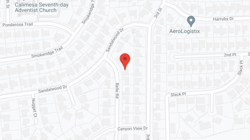 Map of the neighborhood around Sunshine House