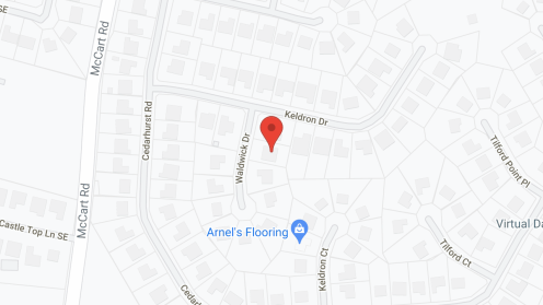Map of the neighborhood around Vital Place