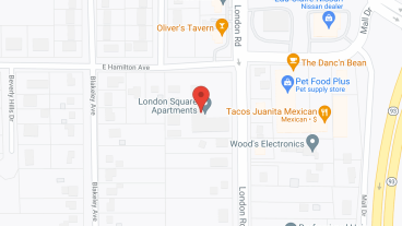 London Square Apartments in google map
