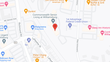 Commonwealth Senior Living at Williamsburg in google map