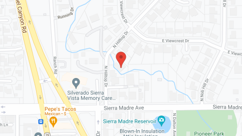 Map of the neighborhood around Hilltop Residential Home Care