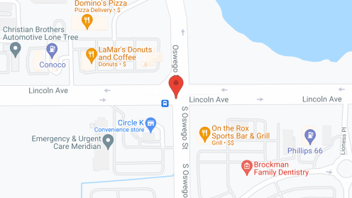 Map of the neighborhood around Lincoln Meadows Senior Living