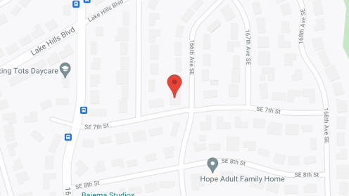 Map of the neighborhood around Lake Hills AFH, LLC