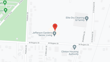 Jefferson Gardens in google map