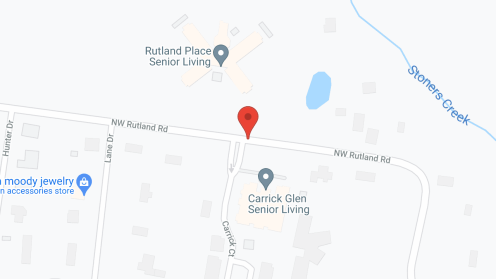Map of the neighborhood around Rutland Place