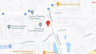 Sunrise at Fountain Square in google map