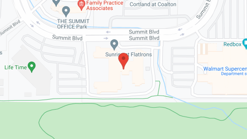 Map of the neighborhood around Sunrise at FlatIrons