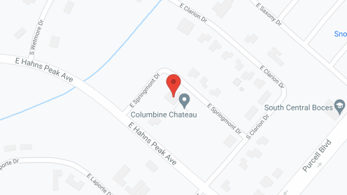 Map of the neighborhood around Columbine Chateau