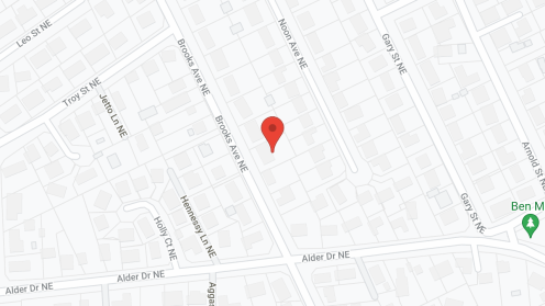 Map of the neighborhood around Thrive Oregon AFH