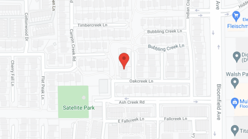 Map of the neighborhood around Cerritos Villa I