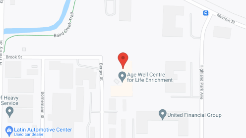 Map of the neighborhood around Dimensions Living Green Bay