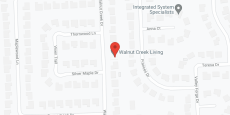 Walnut Creek Living in google map