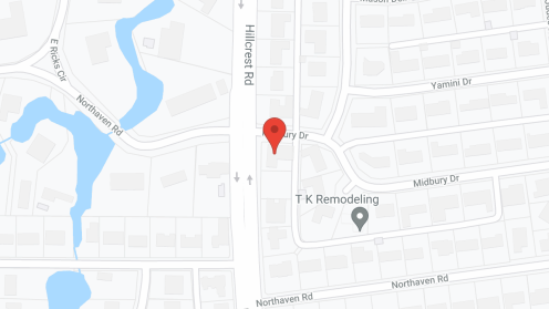 Map of the neighborhood around Jackson's Place