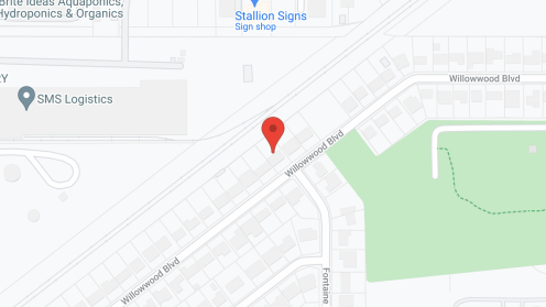 Map of the neighborhood around Agape House II