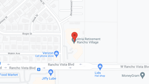 Map of the neighborhood around Holiday Rancho Village