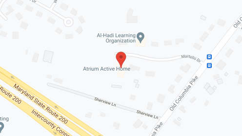 Map of the neighborhood around Atrium Active Home