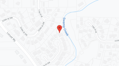 Map of the neighborhood around Lona's AFH