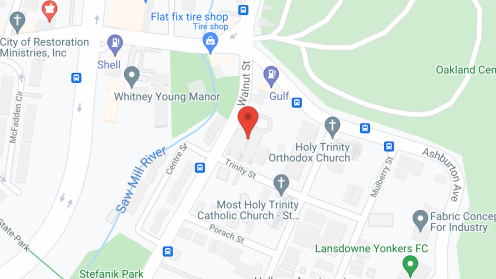 Map of the neighborhood around Trinity Senior Apartments