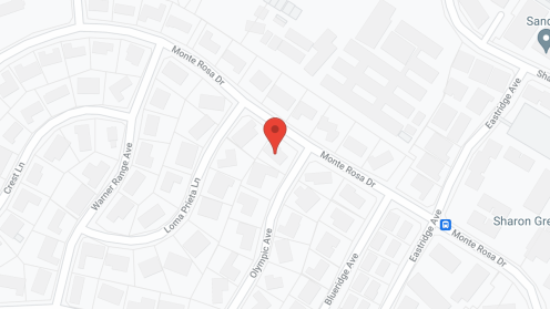Map of the neighborhood around Orchid Lane