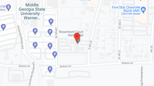 Map of the neighborhood around Rosemont Court