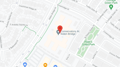 Map of the neighborhood around The Conservatory at Alden Bridge